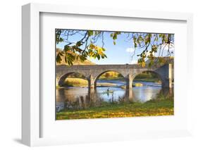 River Wye and Bridge, Builth Wells, Powys, Wales, United Kingdom, Europe-Billy Stock-Framed Photographic Print