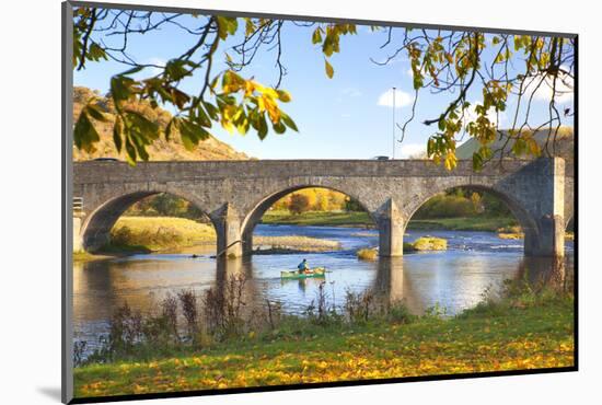 River Wye and Bridge, Builth Wells, Powys, Wales, United Kingdom, Europe-Billy Stock-Mounted Photographic Print
