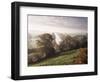 River Wye with the Brecon Beacons in the Distance, Herefordshire, England, United Kingdom-John Miller-Framed Photographic Print