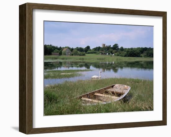 River Yar Near Yarmouth, Isle of Wight, England, United Kingdom-Roy Rainford-Framed Photographic Print