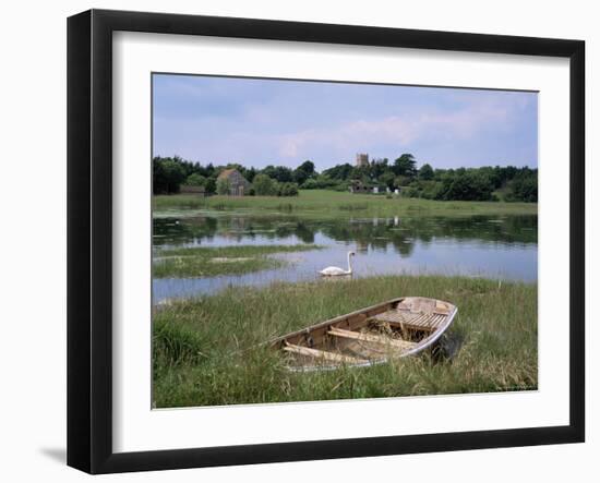 River Yar Near Yarmouth, Isle of Wight, England, United Kingdom-Roy Rainford-Framed Photographic Print