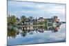 River Zaan Zaanse Schans Old Village Countryside, Holland, Netherlands.-William Perry-Mounted Photographic Print