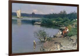 Riverbank, 1887-Walter Leistikow-Framed Giclee Print