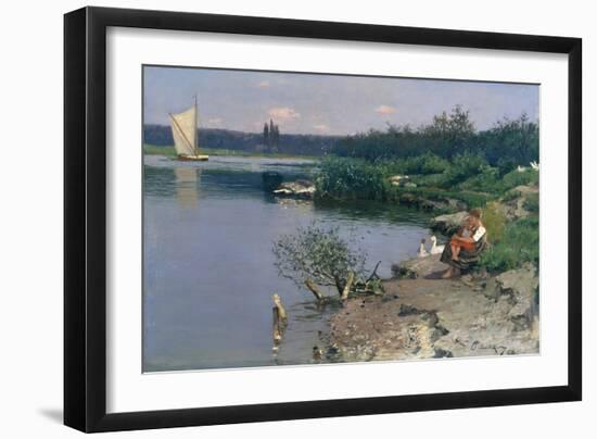 Riverbank, 1887-Walter Leistikow-Framed Giclee Print