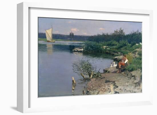 Riverbank, 1887-Walter Leistikow-Framed Giclee Print