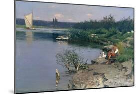 Riverbank, 1887-Walter Leistikow-Mounted Giclee Print