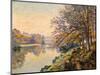 Riverbank, Autumn, C.1910 (Oil on Canvas)-Jean Baptiste Armand Guillaumin-Mounted Giclee Print