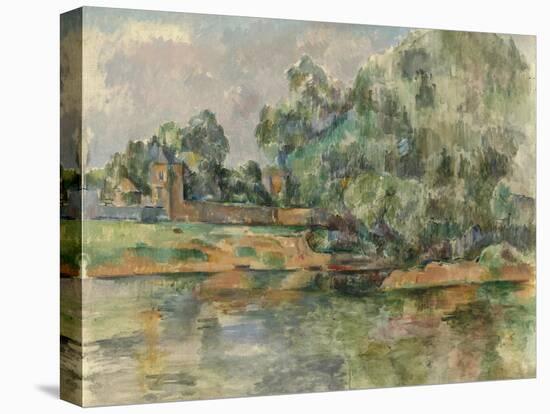 Riverbank, c.1895-Paul Cezanne-Stretched Canvas