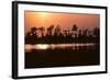 Riverbank of the Mississippi River as the Dusk Sun Sets, 1983 (Photo)-Nathan Benn-Framed Giclee Print