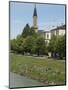 Riverbank of the Salzach River, Salzburg, Salzburg Stadt, Austria-Lisa S^ Engelbrecht-Mounted Photographic Print