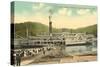 Riverboat Landing at Coney, Cincinnati, Ohio-null-Stretched Canvas