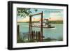 Riverboat on Missouri River, Omaha, Nebraska-null-Framed Art Print