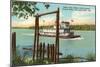Riverboat on Missouri River, Omaha, Nebraska-null-Mounted Art Print