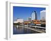 Riverfront and the Jacksonville Landing, Jacksonville, Florida-Richard Cummins-Framed Photographic Print