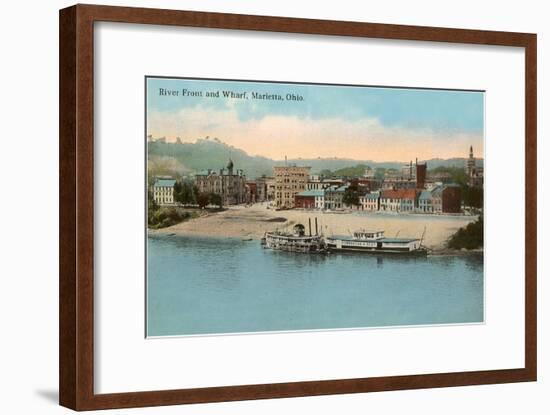 Riverfront, Marietta, Ohio-null-Framed Art Print