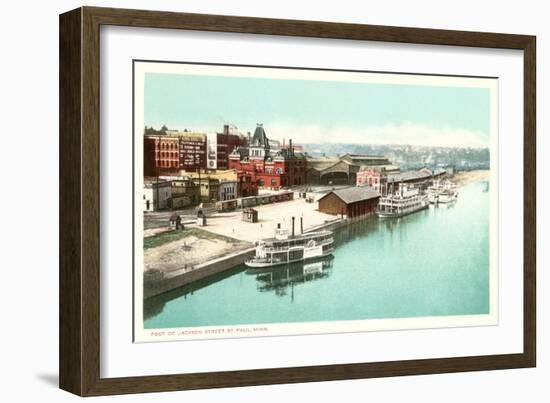 Riverfront, St. Paul, Minnesota-null-Framed Art Print