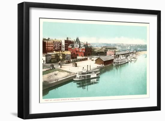 Riverfront, St. Paul, Minnesota-null-Framed Art Print