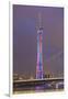 Riverfront View of 600 Meter High Canton Tower, Guangzhou, China-Stuart Westmorland-Framed Photographic Print