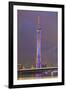 Riverfront View of 600 Meter High Canton Tower, Guangzhou, China-Stuart Westmorland-Framed Photographic Print