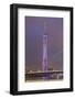 Riverfront View of 600 Meter High Canton Tower, Guangzhou, China-Stuart Westmorland-Framed Photographic Print