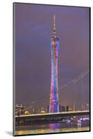 Riverfront View of 600 Meter High Canton Tower, Guangzhou, China-Stuart Westmorland-Mounted Photographic Print