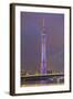 Riverfront View of 600 Meter High Canton Tower, Guangzhou, China-Stuart Westmorland-Framed Photographic Print