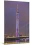 Riverfront View of 600 Meter High Canton Tower, Guangzhou, China-Stuart Westmorland-Mounted Photographic Print