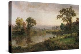 Riverscape - Early Autumn, 1888-Jasper Francis Cropsey-Stretched Canvas