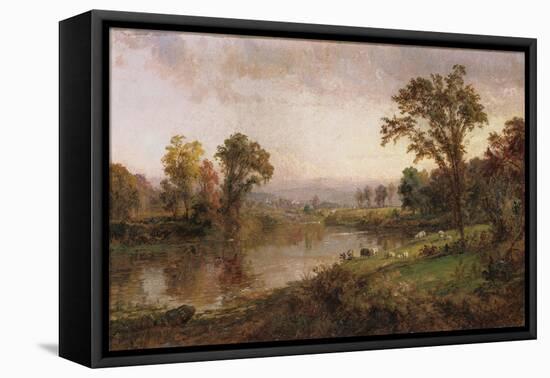 Riverscape, Early Autumn, 1888-Thomas Birch-Framed Stretched Canvas