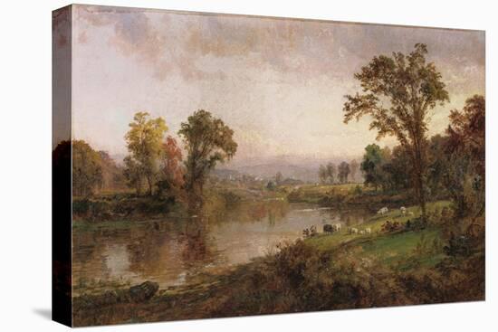 Riverscape, Early Autumn, 1888-Thomas Birch-Stretched Canvas