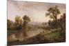 Riverscape, Early Autumn, 1888-Thomas Birch-Mounted Giclee Print