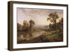 Riverscape, Early Autumn, 1888-Thomas Birch-Framed Giclee Print