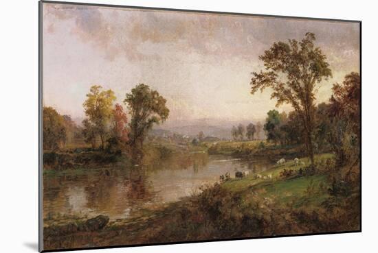 Riverscape, Early Autumn, 1888-Thomas Birch-Mounted Giclee Print