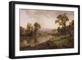 Riverscape, Early Autumn, 1888-Thomas Birch-Framed Giclee Print