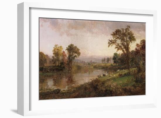 Riverscape, Early Autumn, 1888-Thomas Birch-Framed Giclee Print