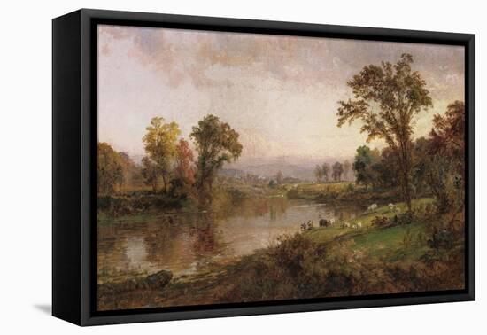 Riverscape, Early Autumn, 1888-Thomas Birch-Framed Stretched Canvas