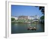 Riverside Architecture and the Thames, Richmond, Surrey, England, United Kingdom, Europe-Nigel Francis-Framed Photographic Print