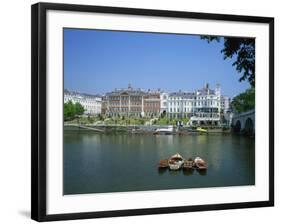 Riverside Architecture and the Thames, Richmond, Surrey, England, United Kingdom, Europe-Nigel Francis-Framed Photographic Print