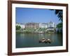 Riverside Architecture and the Thames, Richmond, Surrey, England, United Kingdom, Europe-Nigel Francis-Framed Photographic Print