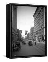 Riverside Avenue, Spokane, 1916-null-Framed Stretched Canvas