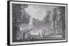 Riverside Basin, Lord Burlington's Chiswick Villa (Pen and Ink with Wash on Paper)-Jacques Rigaud-Framed Stretched Canvas