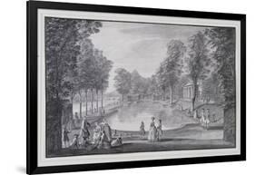 Riverside Basin, Lord Burlington's Chiswick Villa (Pen and Ink with Wash on Paper)-Jacques Rigaud-Framed Giclee Print