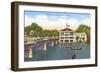 Riverside Boat House, Wichita, Kansas-null-Framed Art Print