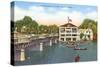 Riverside Boat House, Wichita, Kansas-null-Stretched Canvas