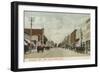 Riverside, CA Main Street View Looking North - Riverside, CA-Lantern Press-Framed Art Print