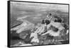 Riverside, CA Mt. Rubidoux Aerial View Photograph - Riverside, CA-Lantern Press-Framed Stretched Canvas