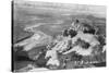 Riverside, CA Mt. Rubidoux Aerial View Photograph - Riverside, CA-Lantern Press-Stretched Canvas