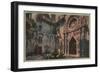 Riverside, CA - View of Mission Inn Courtyard-Lantern Press-Framed Art Print