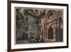 Riverside, CA - View of Mission Inn Courtyard-Lantern Press-Framed Premium Giclee Print