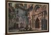 Riverside, CA - View of Mission Inn Courtyard-Lantern Press-Framed Art Print